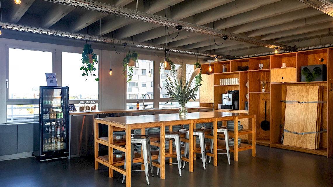 Das Herz der Eventlocation Sachsenhausen die Küche